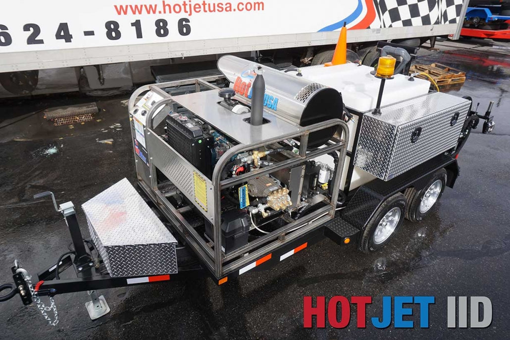 Hot Water Diesel Powered Trailer Jetter