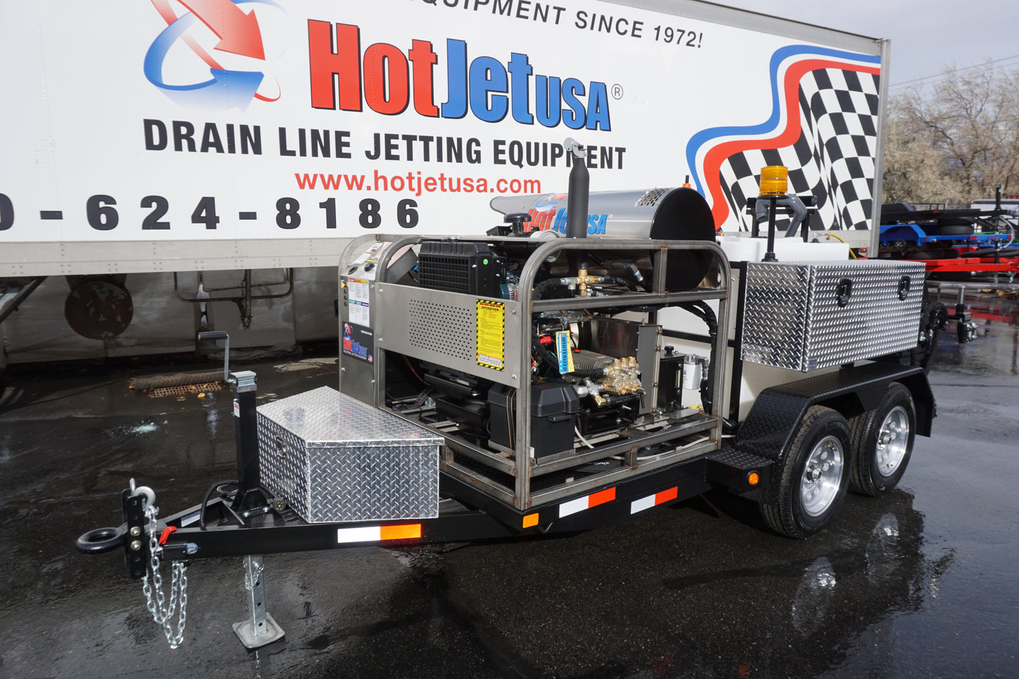 Hot Water Diesel Powered Trailer Jetter