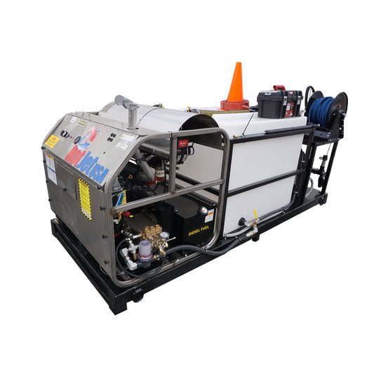Skid Mounted Hot / Cold Water Jetter Trailer - HotJet II