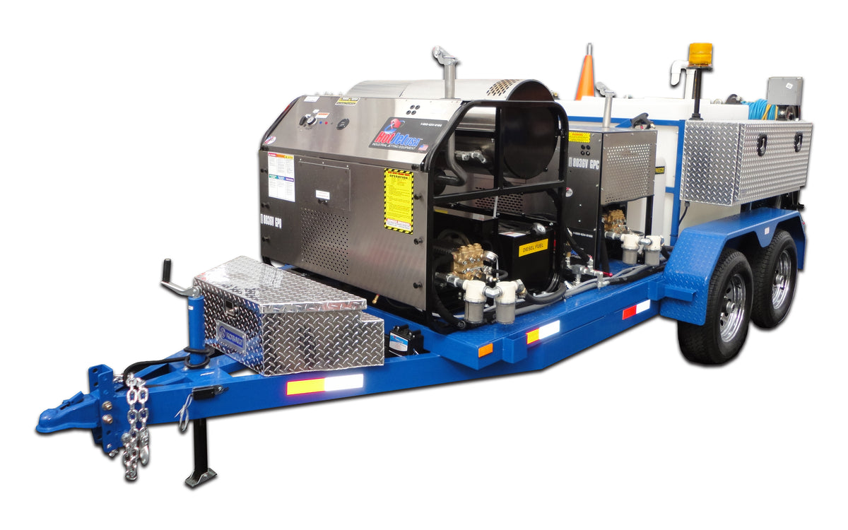 Hot & Cold Water 70HP Trailer Mounted Jetter