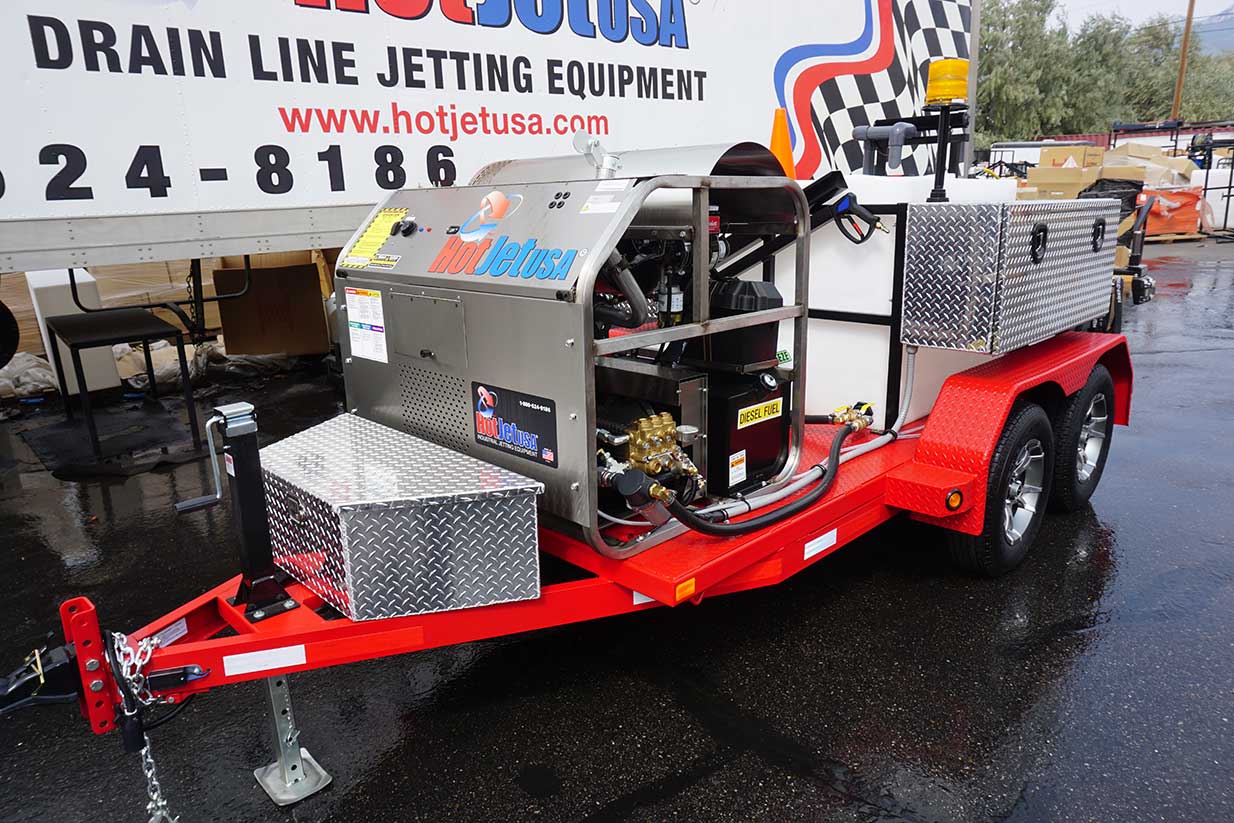 HotJet II® Hot/Cold Water Trailer Jetter