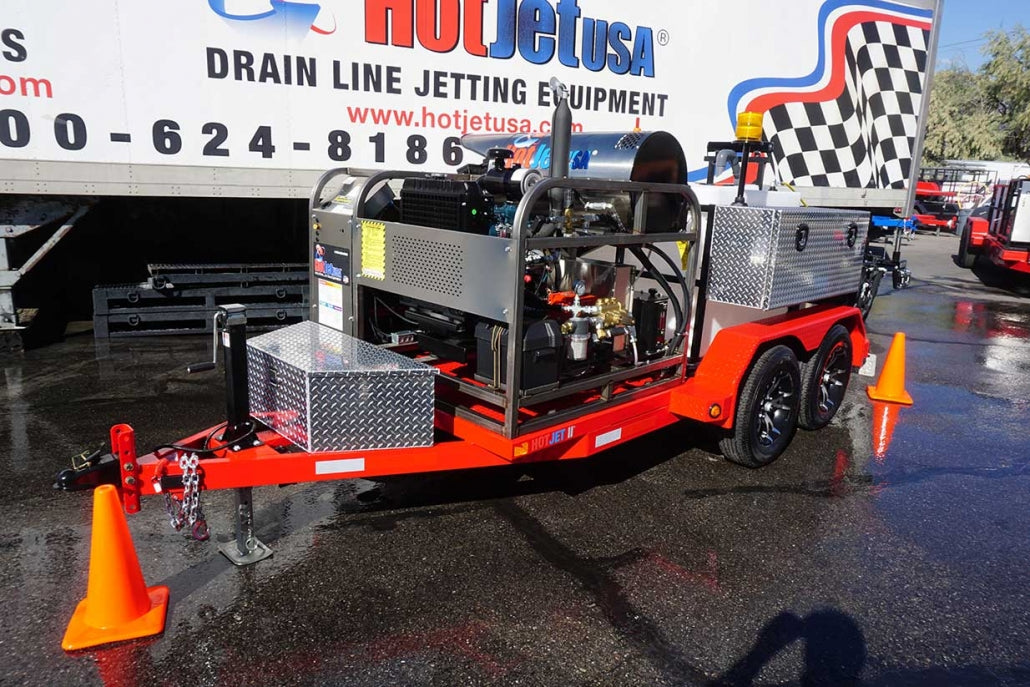 Hot Water Diesel Powered Trailer Jetter