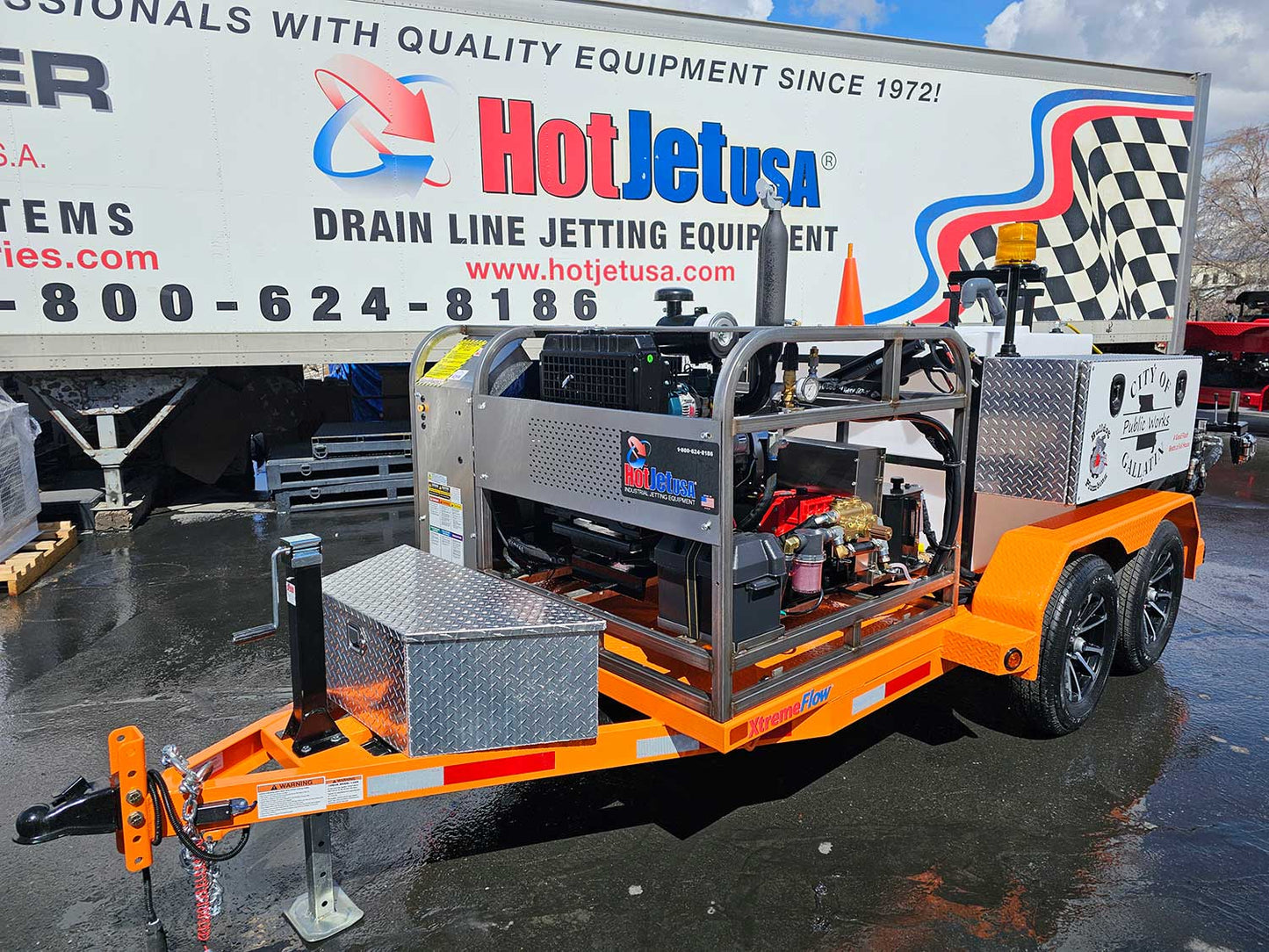 Cold Water Diesel Powered Trailer Jetter