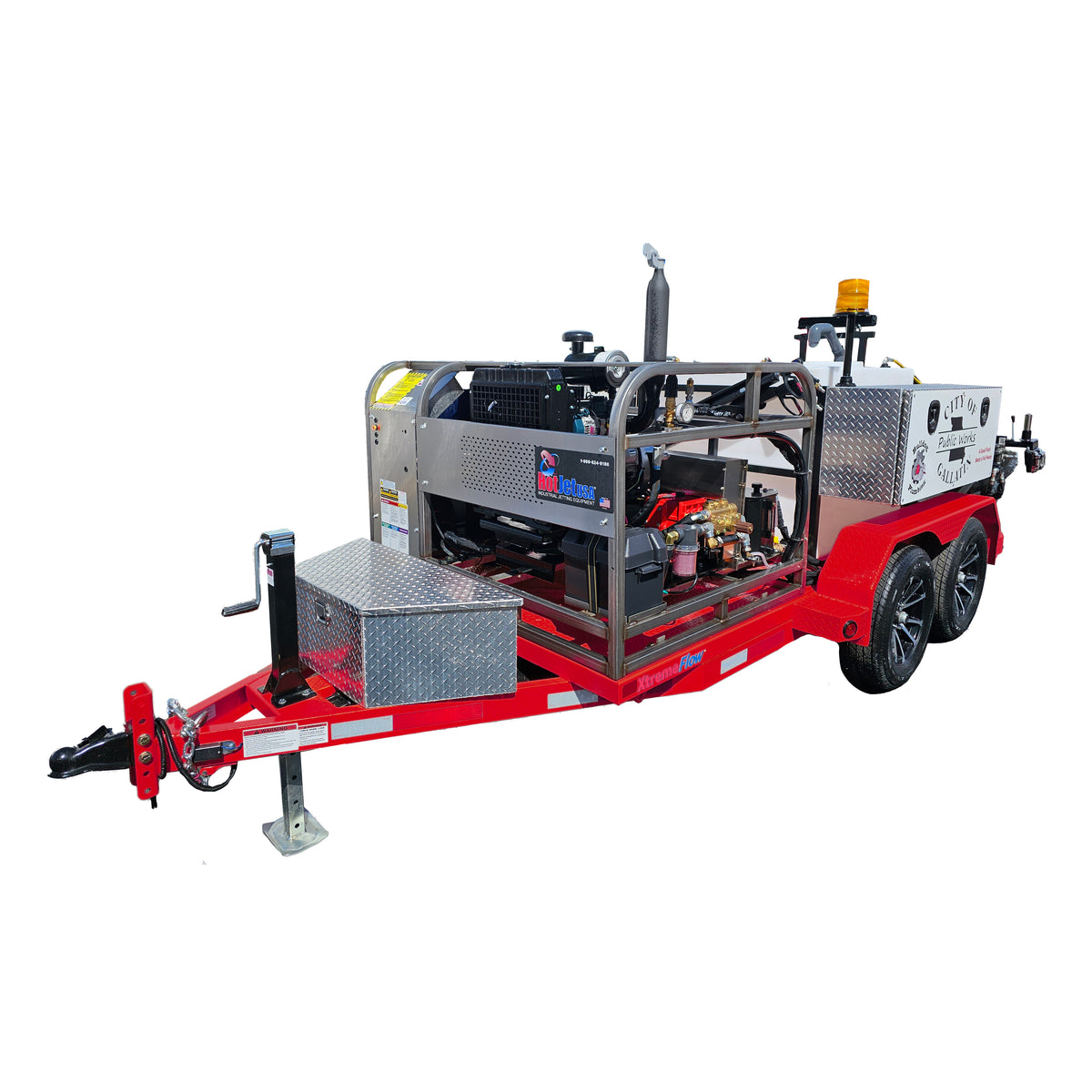 Cold Water Diesel Powered Trailer Jetter